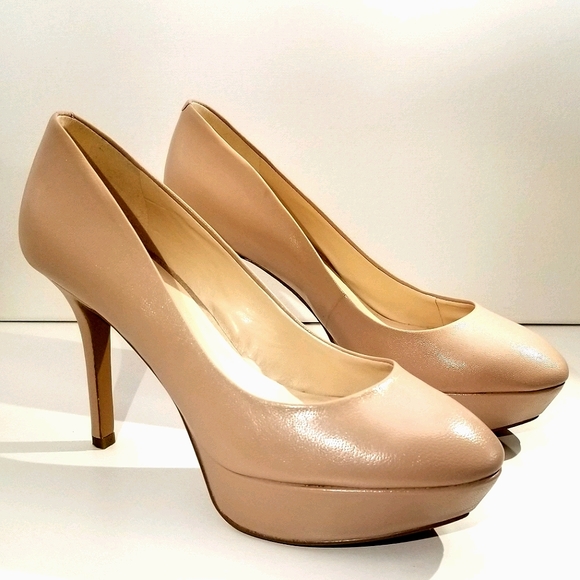 Nine West Shoes - Nine West Leather Cortland Platform Heels